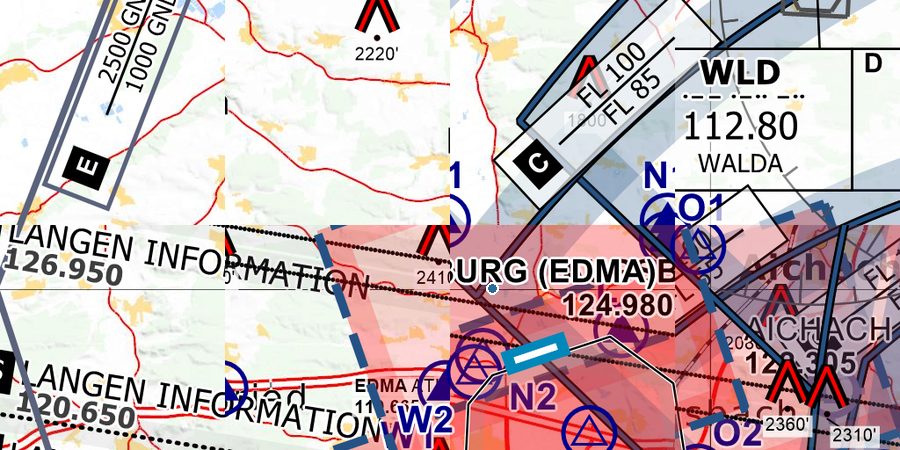 🛩️ Augsburg EDMA: VFR Anflugkarten & AIP Charts ️