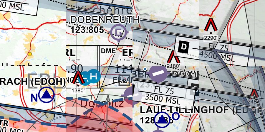🛩️ Lauf-Lillinghof EDQI: VFR Anflugkarten & AIP Charts ️