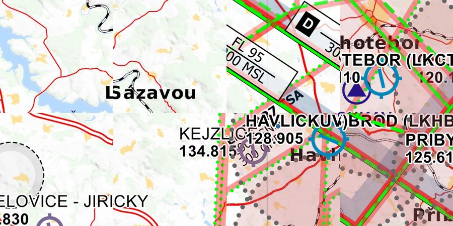 🛩️ AIP VFR Charts of Havlíčkův Brod LKHB ️