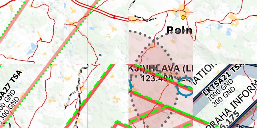 🚁 AIP VFR Helicopter Charts of Jihlava - Základna HEMS LKJL ️