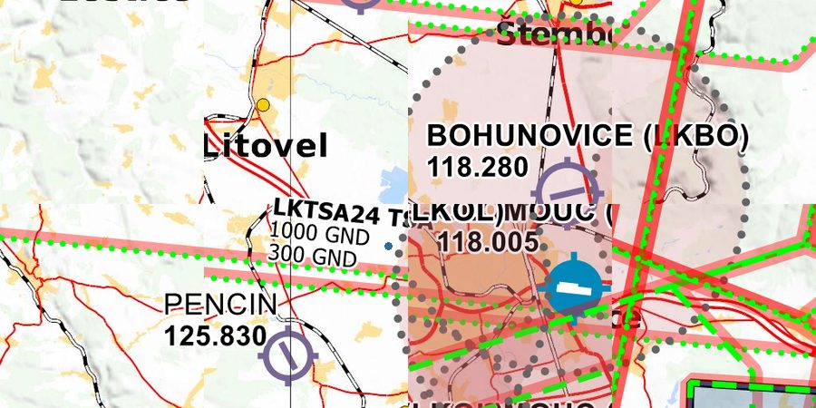 🛩️ AIP VFR Charts of Olomouc LKOL ️