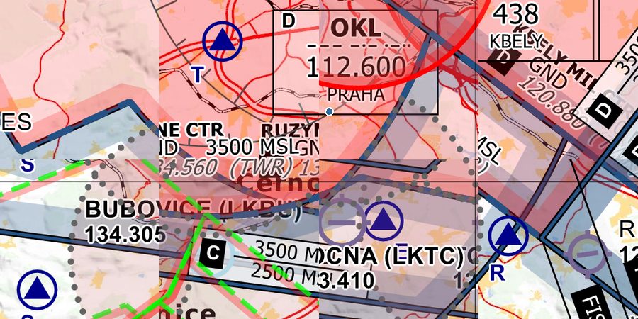 🛩️ AIP VFR Charts of Točná LKTC ️