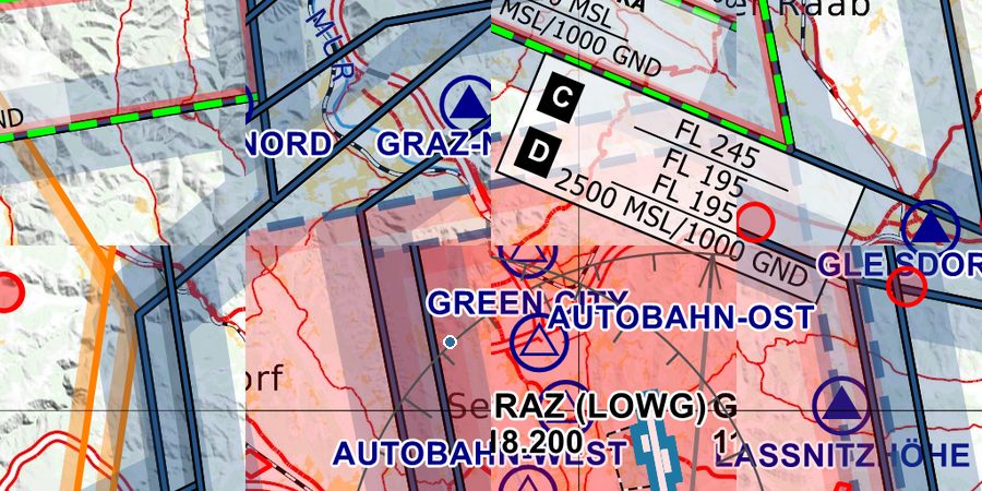 🛩️ AIP VFR Charts von Graz LOWG ️