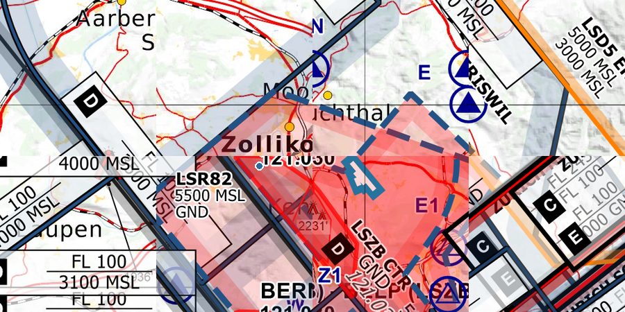 🛩️ AIP VFR and aerodrome data of Bern Airport LSZB ️