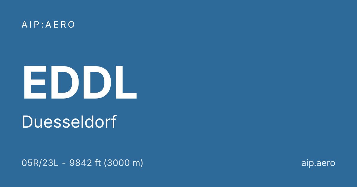 🛩️ Düsseldorf EDDL: IFR Approach Charts & AIP ️