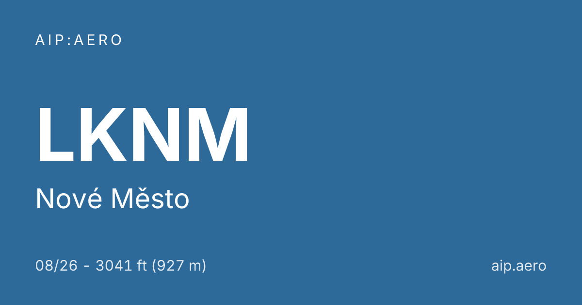 Nové Město LKNM - Ground Station