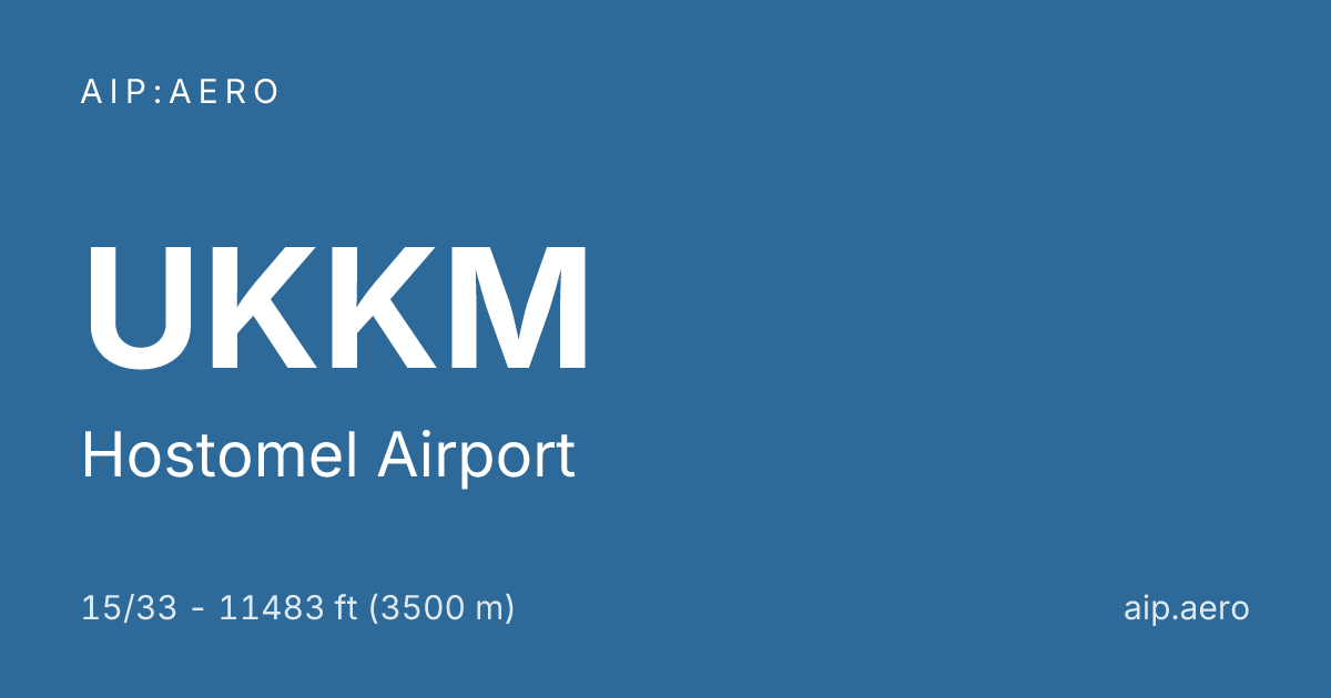 Hostomel Airport UKKM - Ground Station